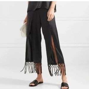 CAMI 100% silk fringe pants 🖤